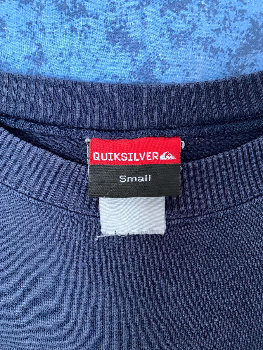 CLASSIC VINTAGE QUIKSILVER BOARDRIDING GRAPHIC CREWNECK - S