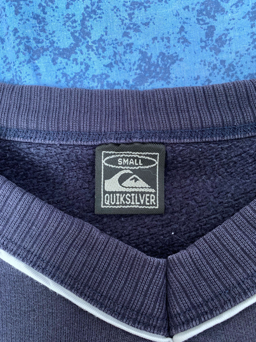 VINTAGE QUIKSILVER BOARDRIDING EMBROIDERED JUMPER - S