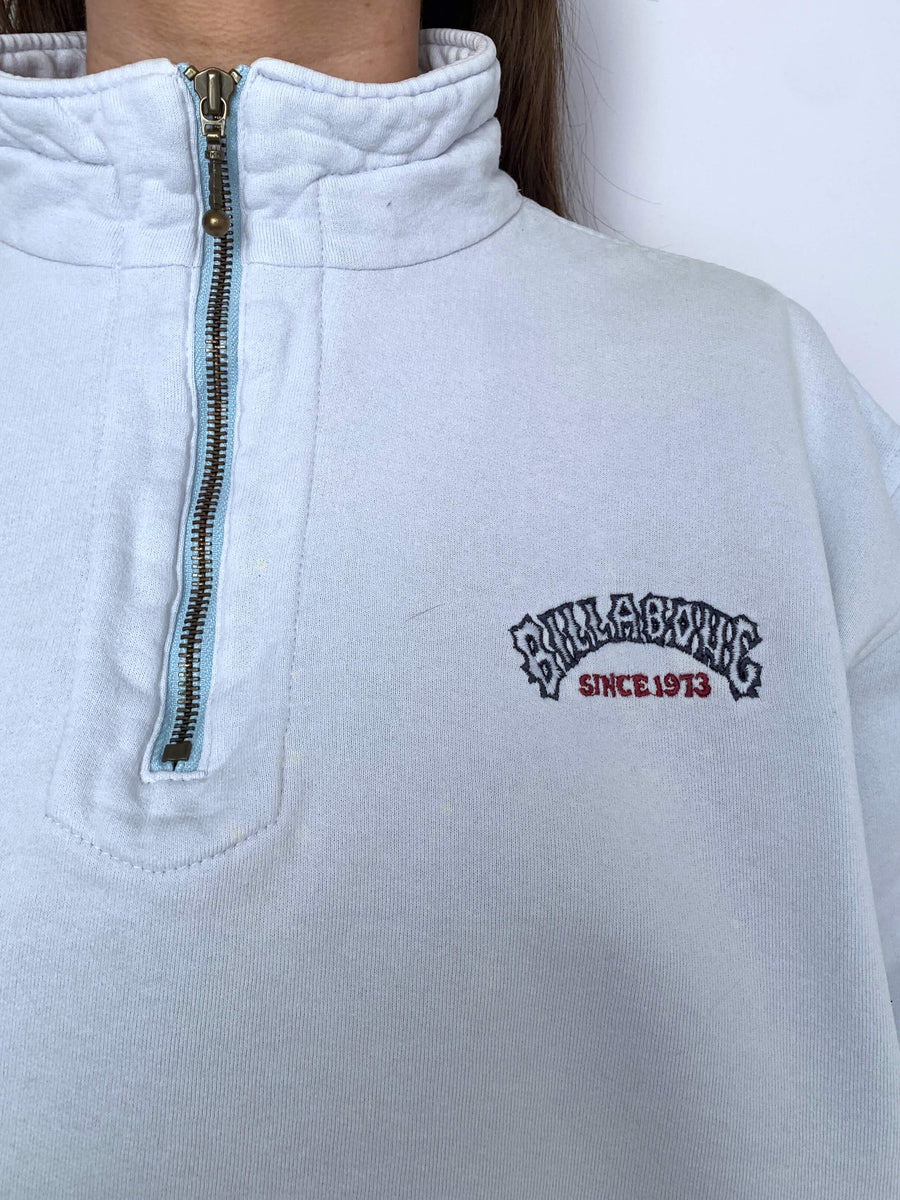 BOOTLEG VINTAGE BILLABONG QTR ZIP JUMPER - S/M