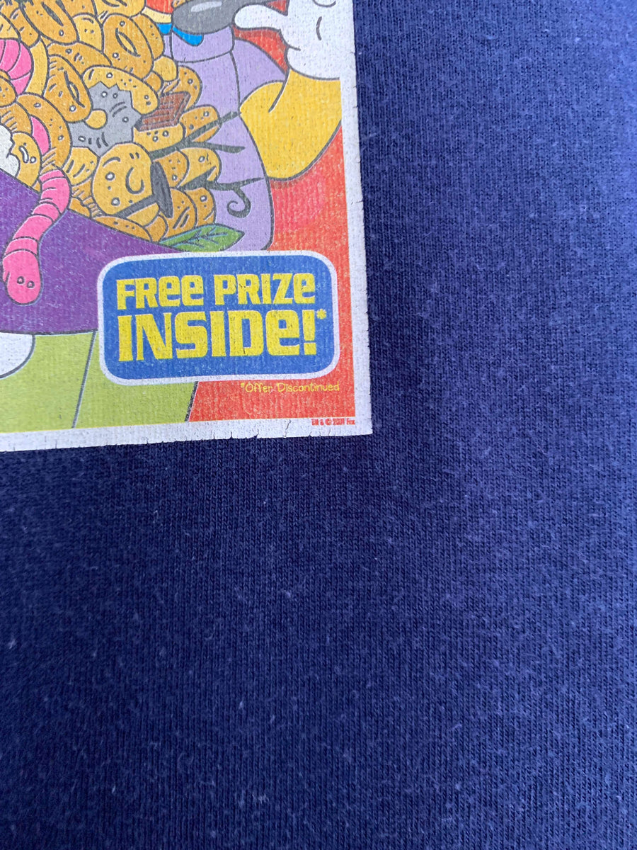 2001 THE SIMPSONS 'KRUSTY-O'S' FRONT HIT TEE - L