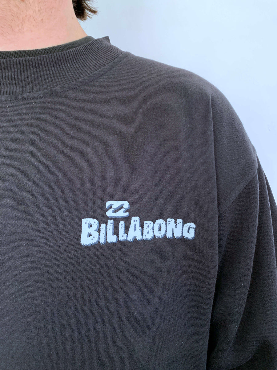 LATE 90S BILLABONG SURFER GRAPHIC CREWNECK - M