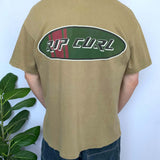90S RIP CURL BIG GRAPHIC TEE - L