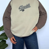 VINTAGE QUIKSILVER TWO-TONE CREWNECK - 8/10