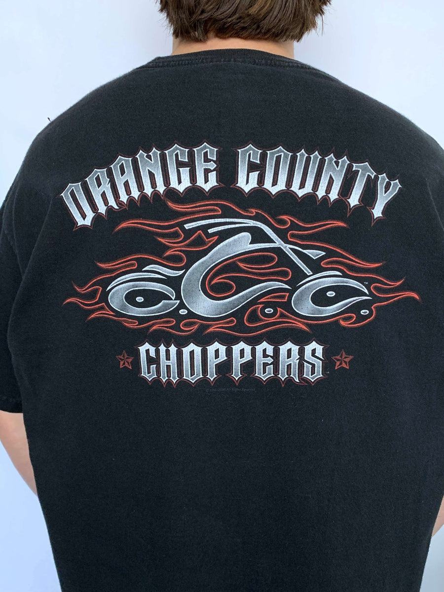 FADED VINTAGE ORANGE COUNTY CHOPPERS TEE - L/XL
