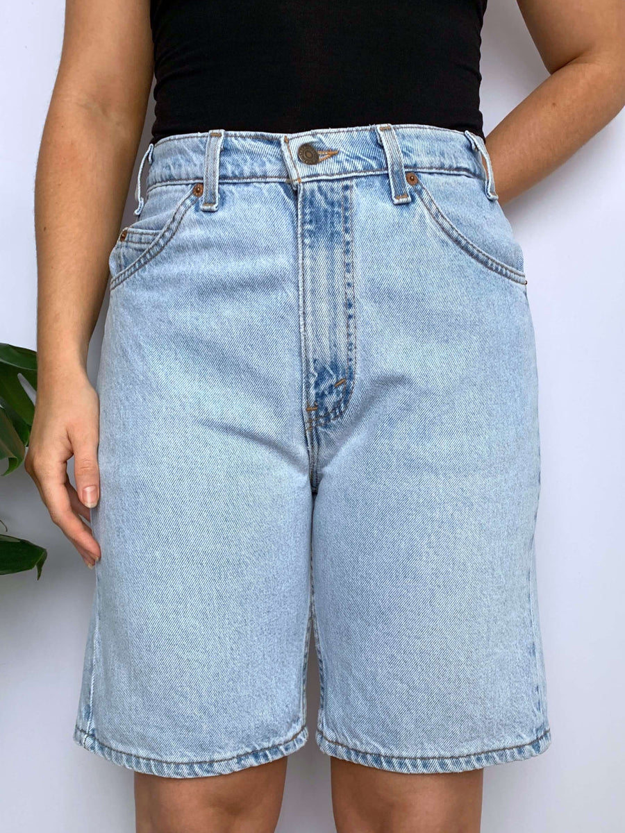 FADED VINTAGE LEVI'S ORANGE TAB JORTS - W32