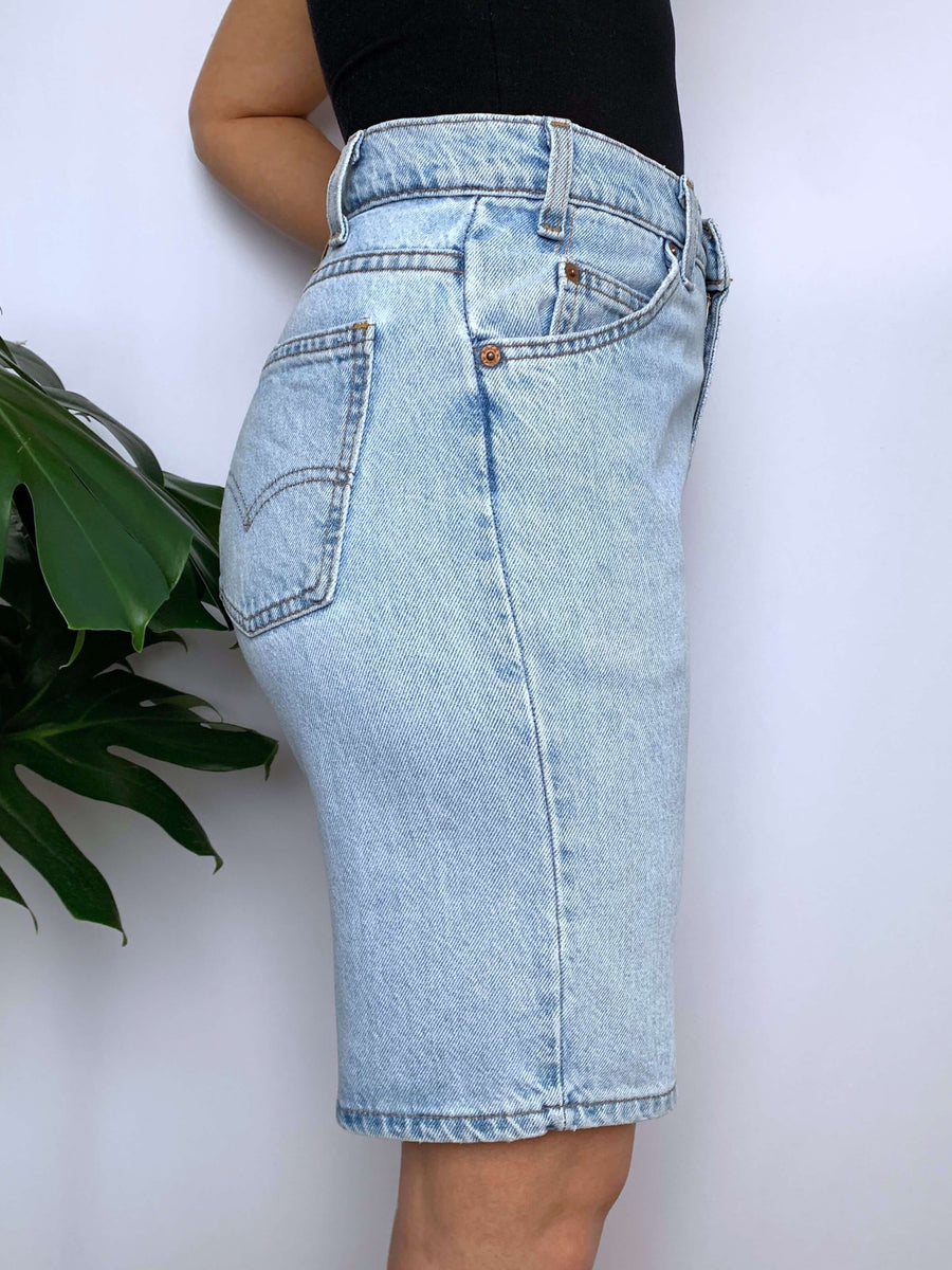 FADED VINTAGE LEVI'S ORANGE TAB JORTS - W32