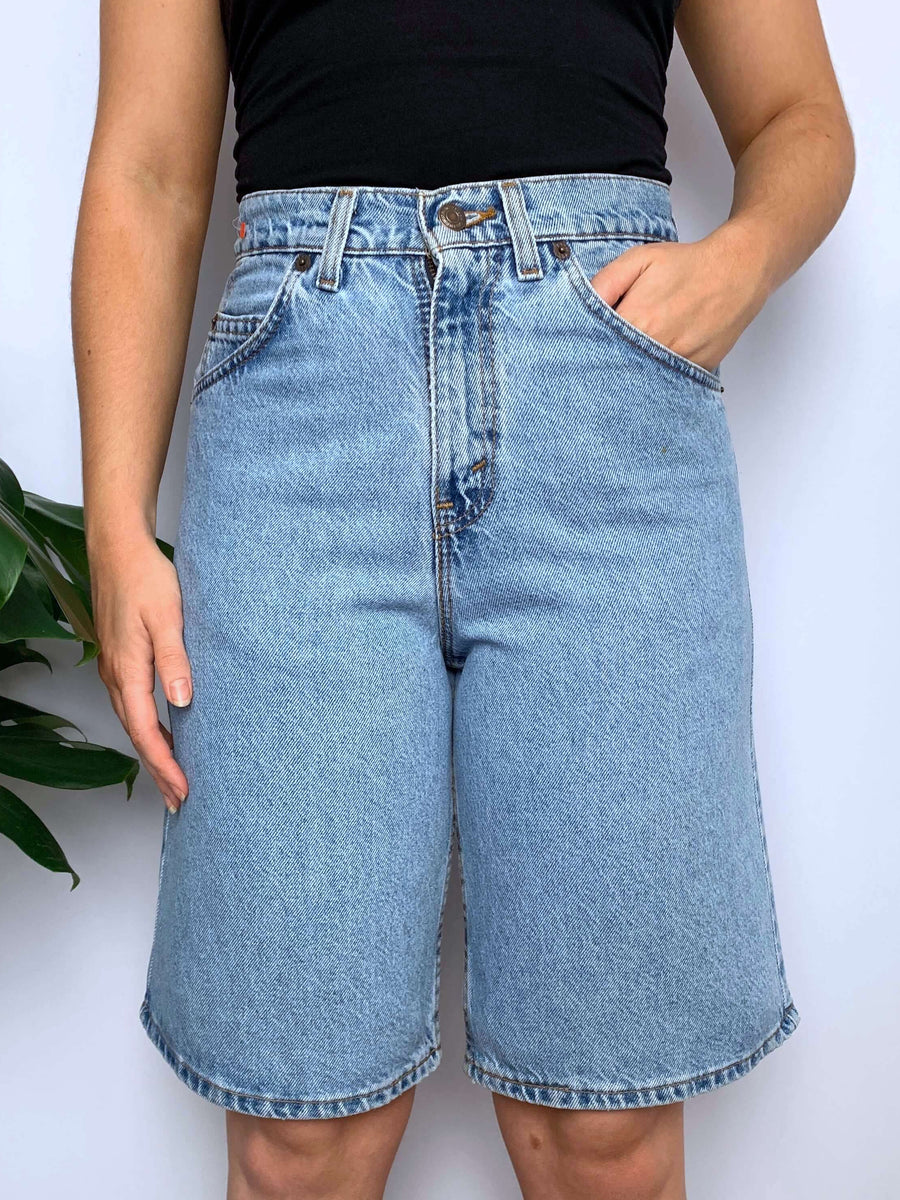 FADED VINTAGE LEVI'S ORANGE TAB JORTS - W27