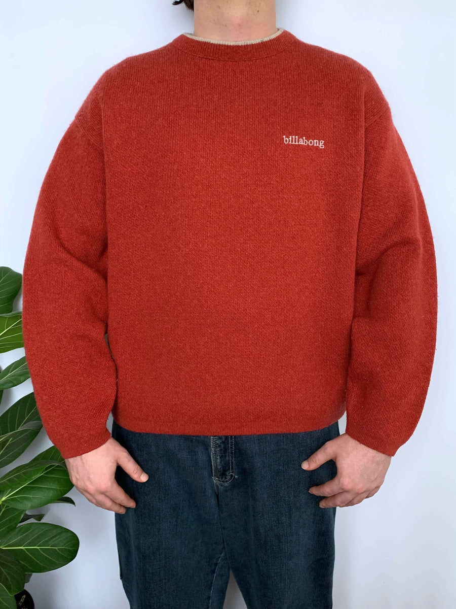 VINTAGE BILLABONG EMBROIDERED KNIT - M