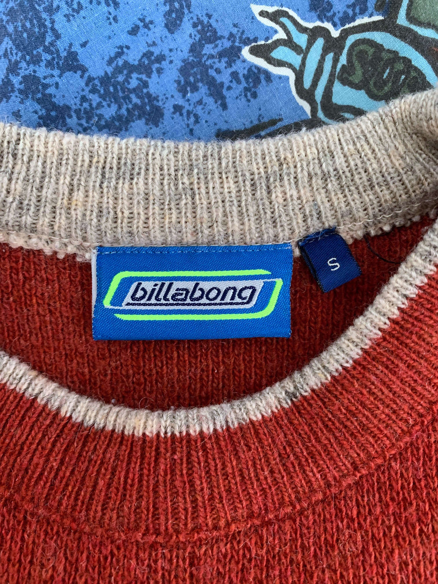 VINTAGE BILLABONG EMBROIDERED KNIT - M