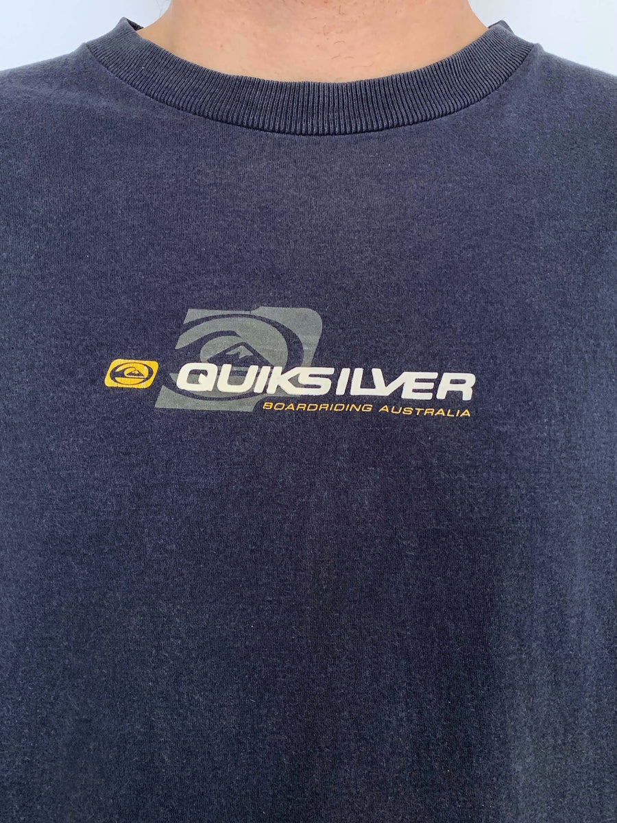 FADED VINTAGE QUIKSILVER GRAPHIC TEE - L