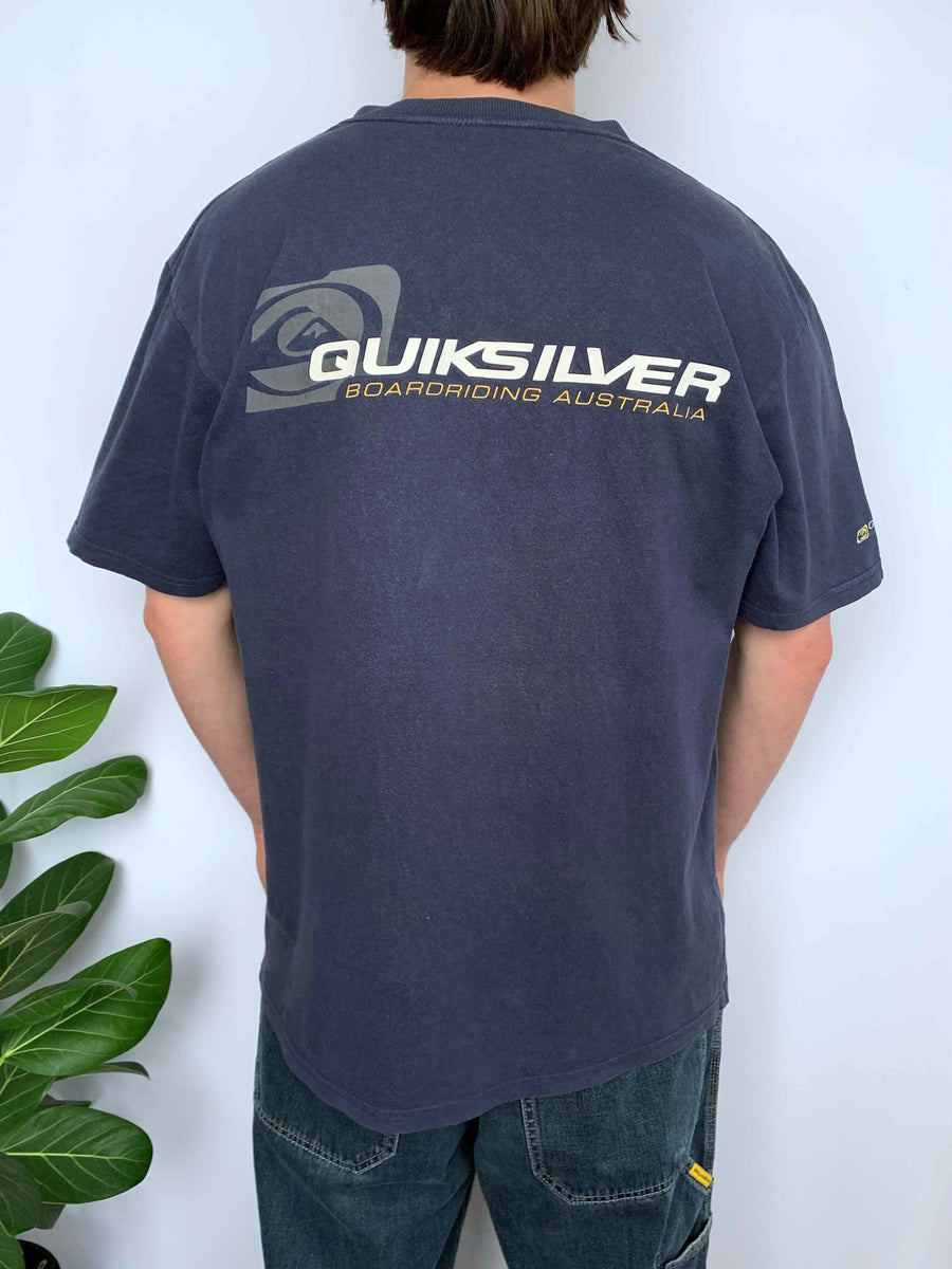 FADED VINTAGE QUIKSILVER GRAPHIC TEE - L
