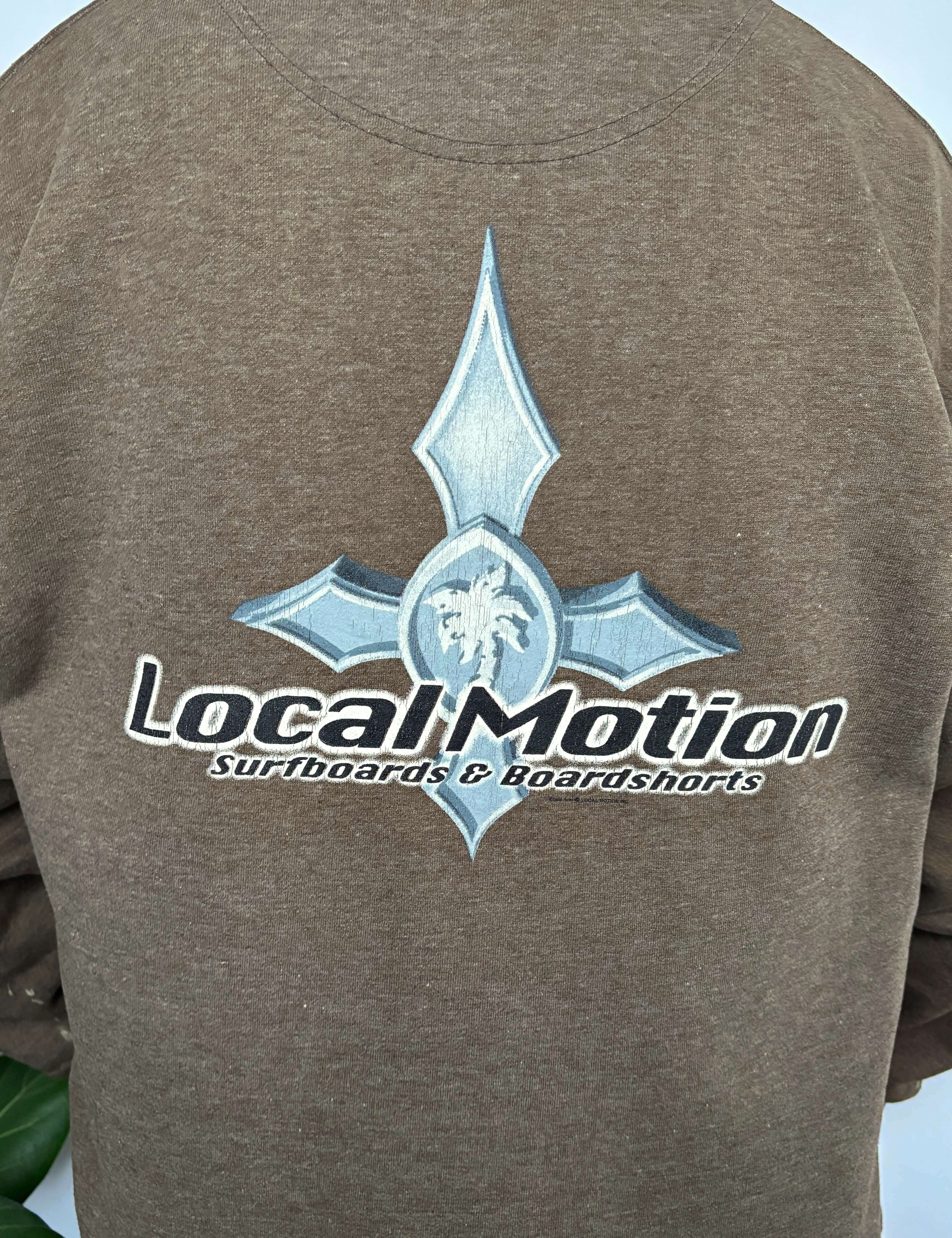 CHOCOLATE VINTAGE LOCAL MOTION GRAPHIC CREWNECK - L/XL