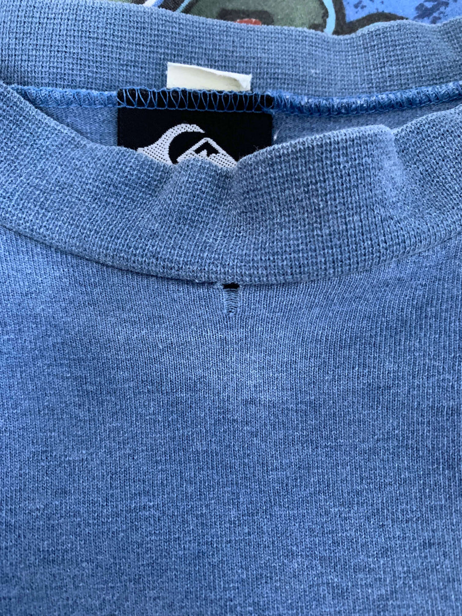 FADED VINTAGE QUIKSILVER MADE IN AUS GRAPHIC TEE - L