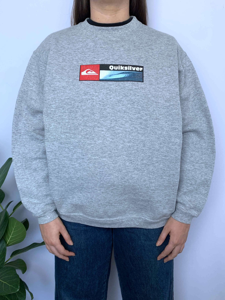 VINTAGE QUIKSILVER FRONT HIT CREWNECK - 8