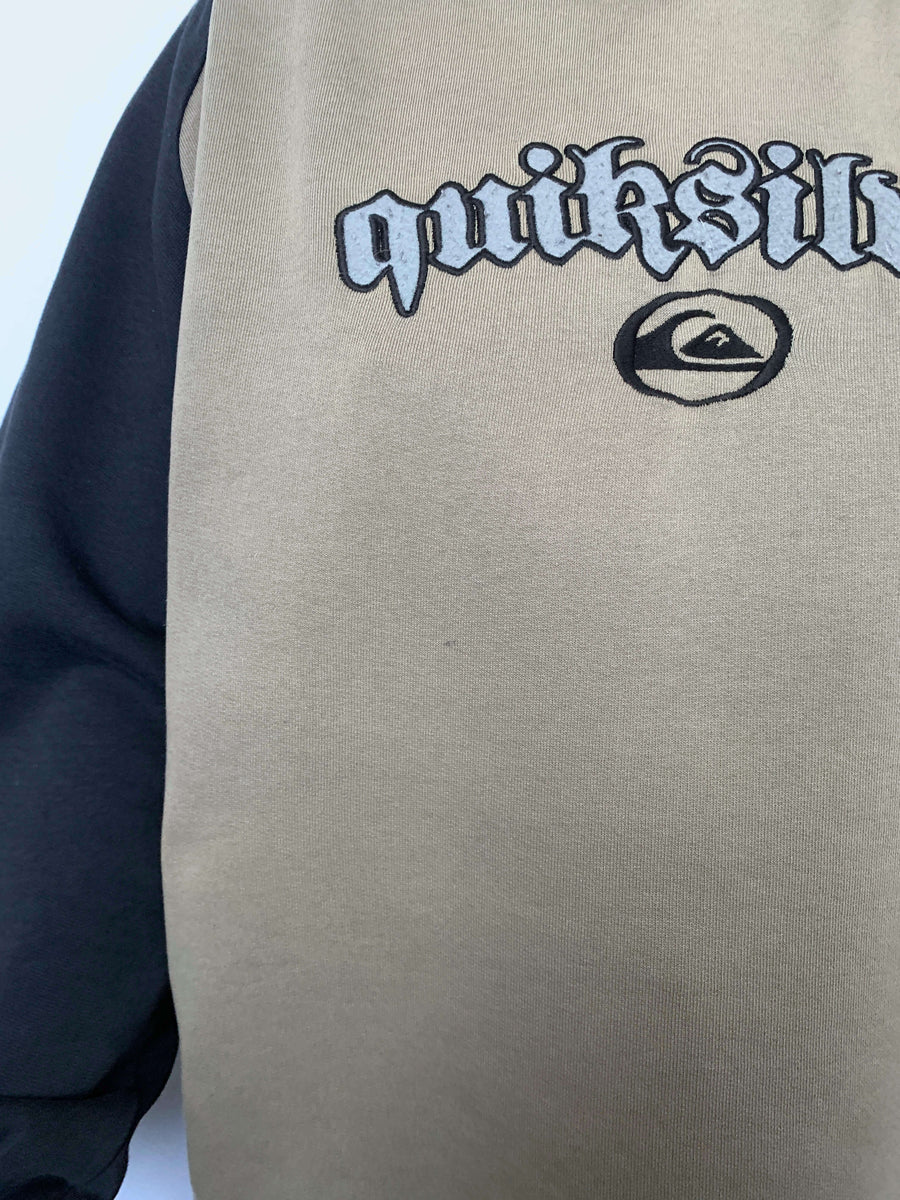 VINTAGE QUIKSILVER TWO-TONE HOODIE - S