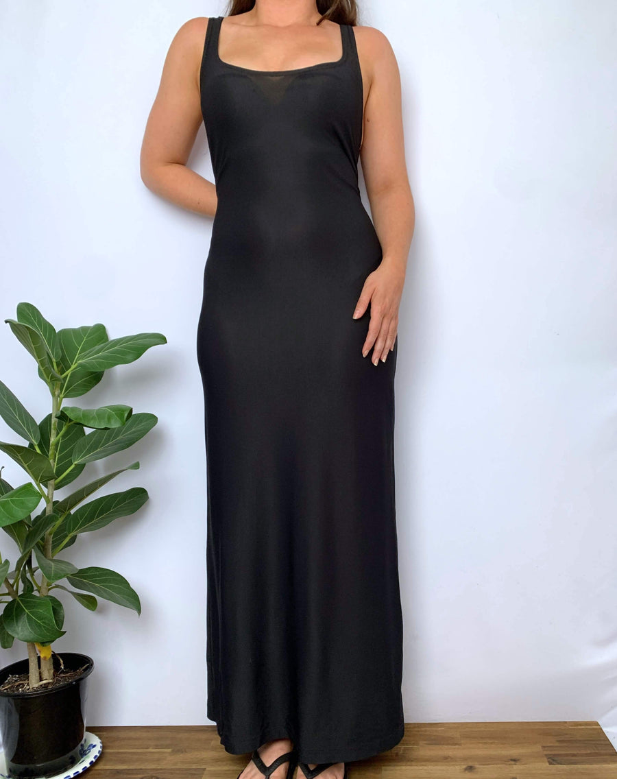 RARE 90S HOT TUNA SEMI-SHEER MAXI DRESS - 8/10/12