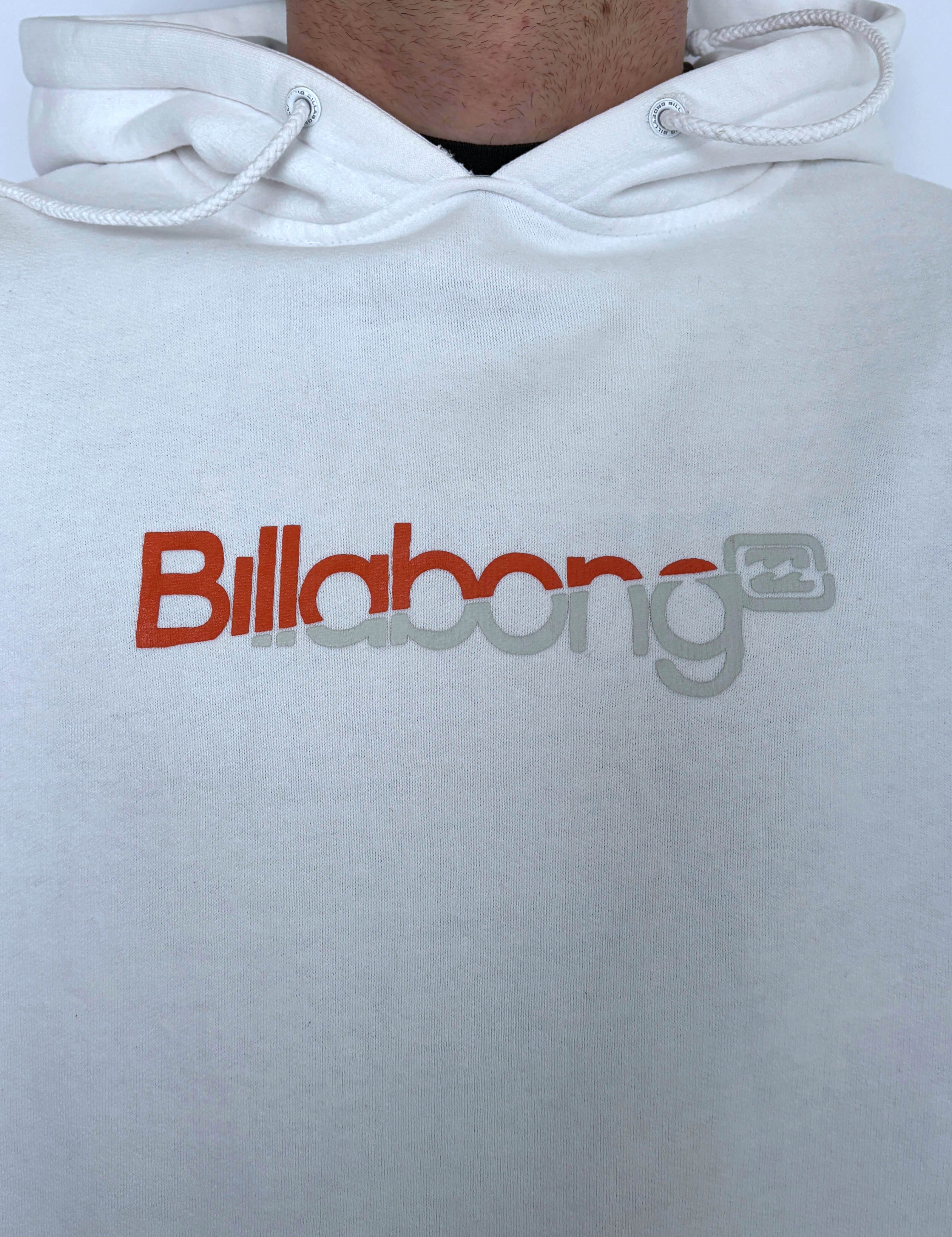 VINTAGE BILLABONG FRONT HIT HOODIE - L