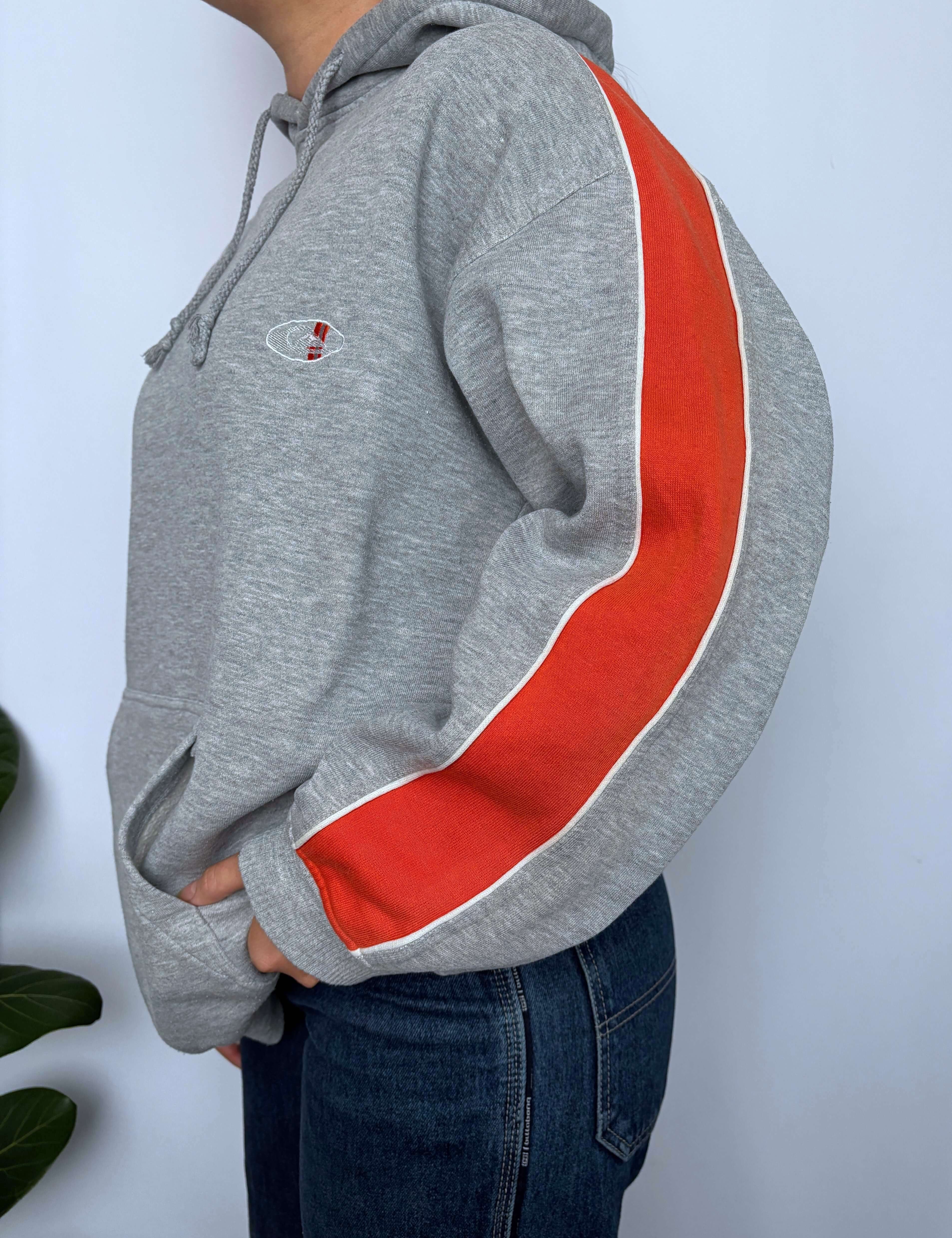 VINTAGE QUIKSILVER TWO-TONE HOODIE - S
