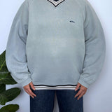 FADED VINTAGE QUIKSILVER EMBROIDERED JUMPER - S