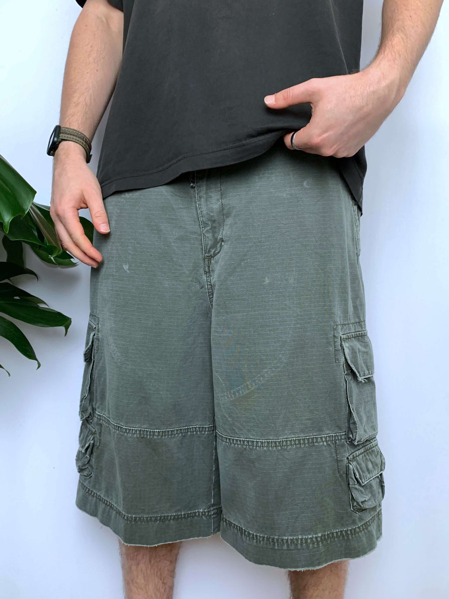 BAGGY VINTAGE MOSSIMO DOUBLE-KNEE CARGO SHORTS - W37/38