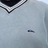 FADED VINTAGE QUIKSILVER EMBROIDERED JUMPER - S