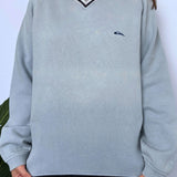 FADED VINTAGE QUIKSILVER EMBROIDERED JUMPER - S