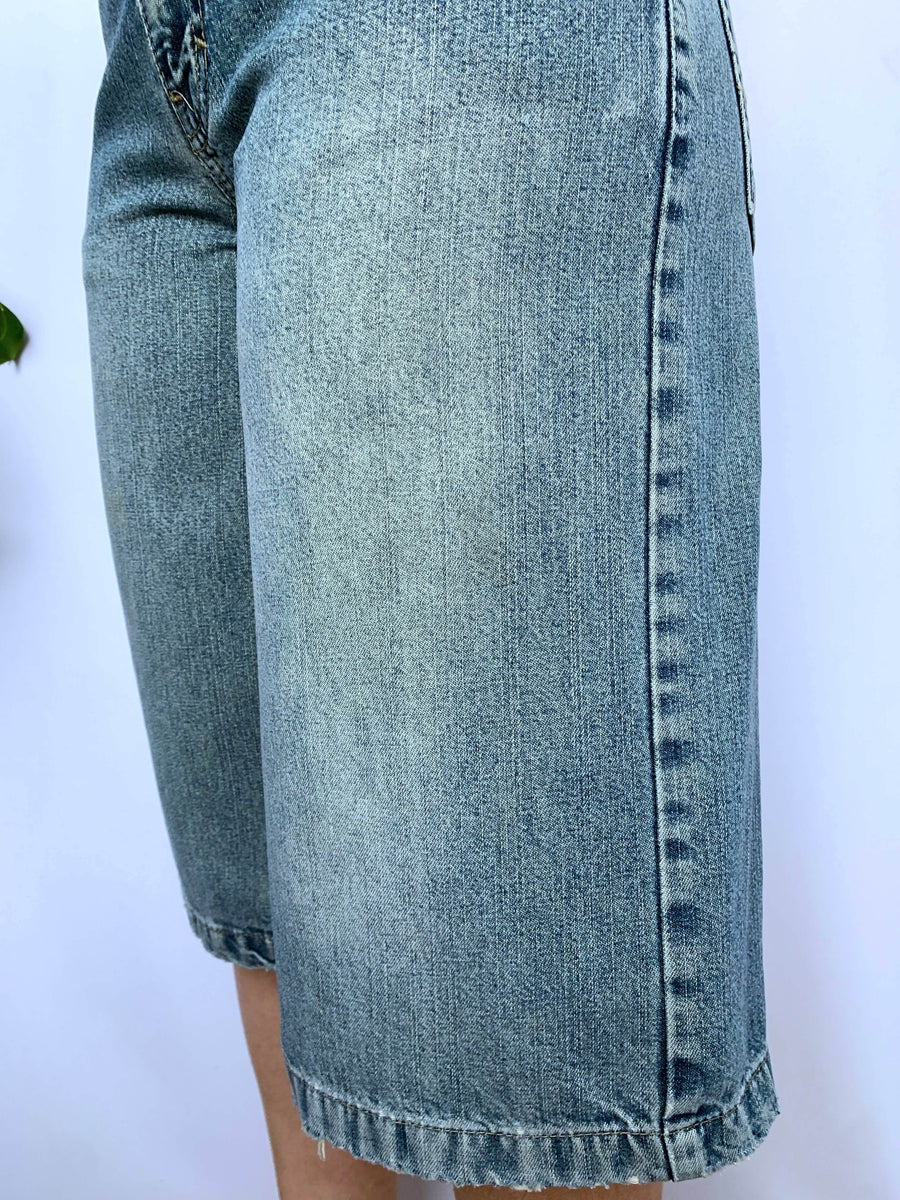 VINTAGE BILLABONG EMBROIDERED JORTS - W28/29