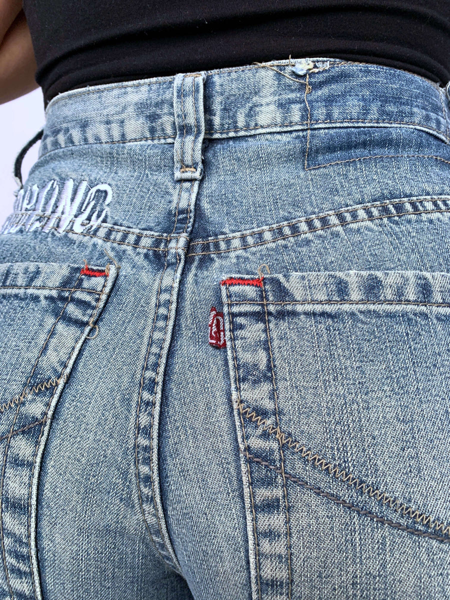 VINTAGE BILLABONG EMBROIDERED JORTS - W28/29