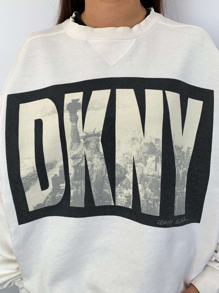 90S DKNY BIG FRONT HIT CREWNECK