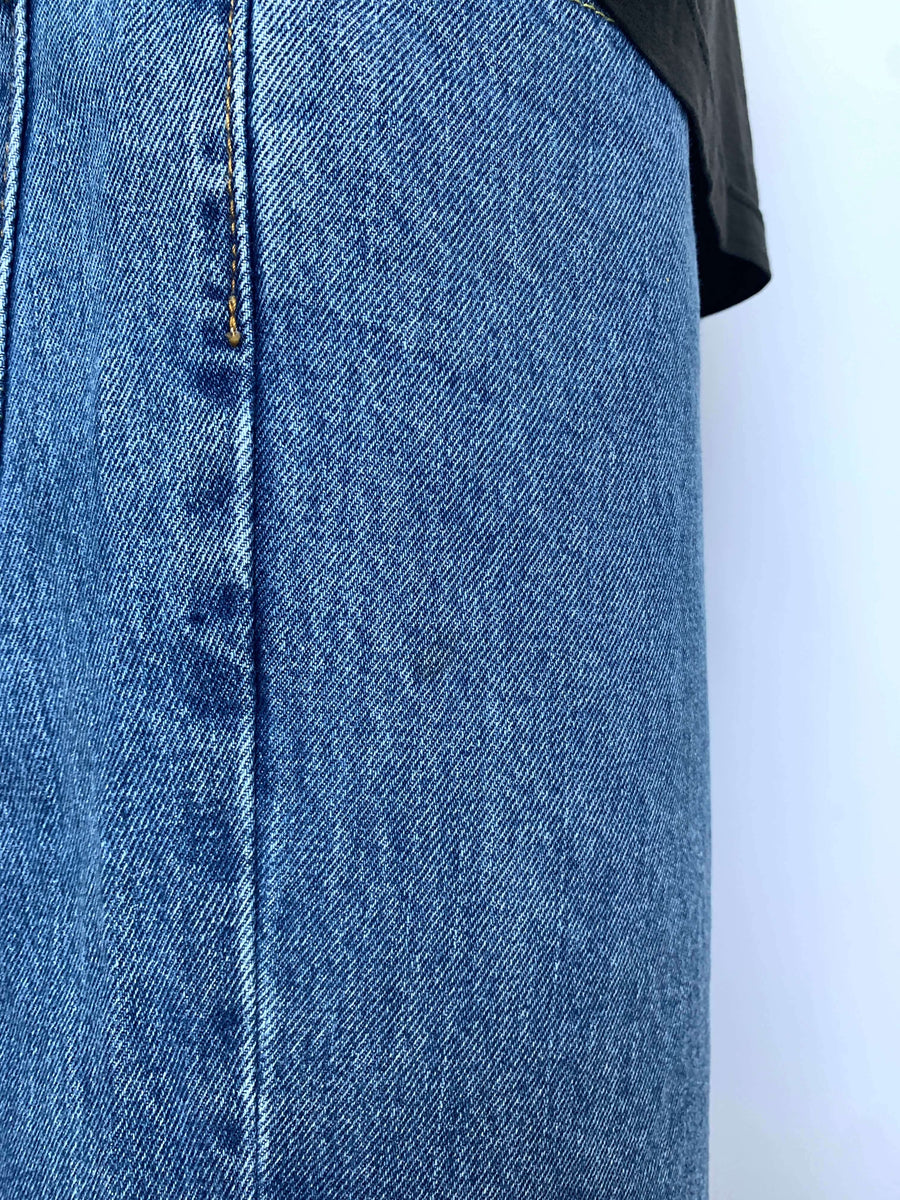 BAGGY LEVIS MID WASH JORTS - W36