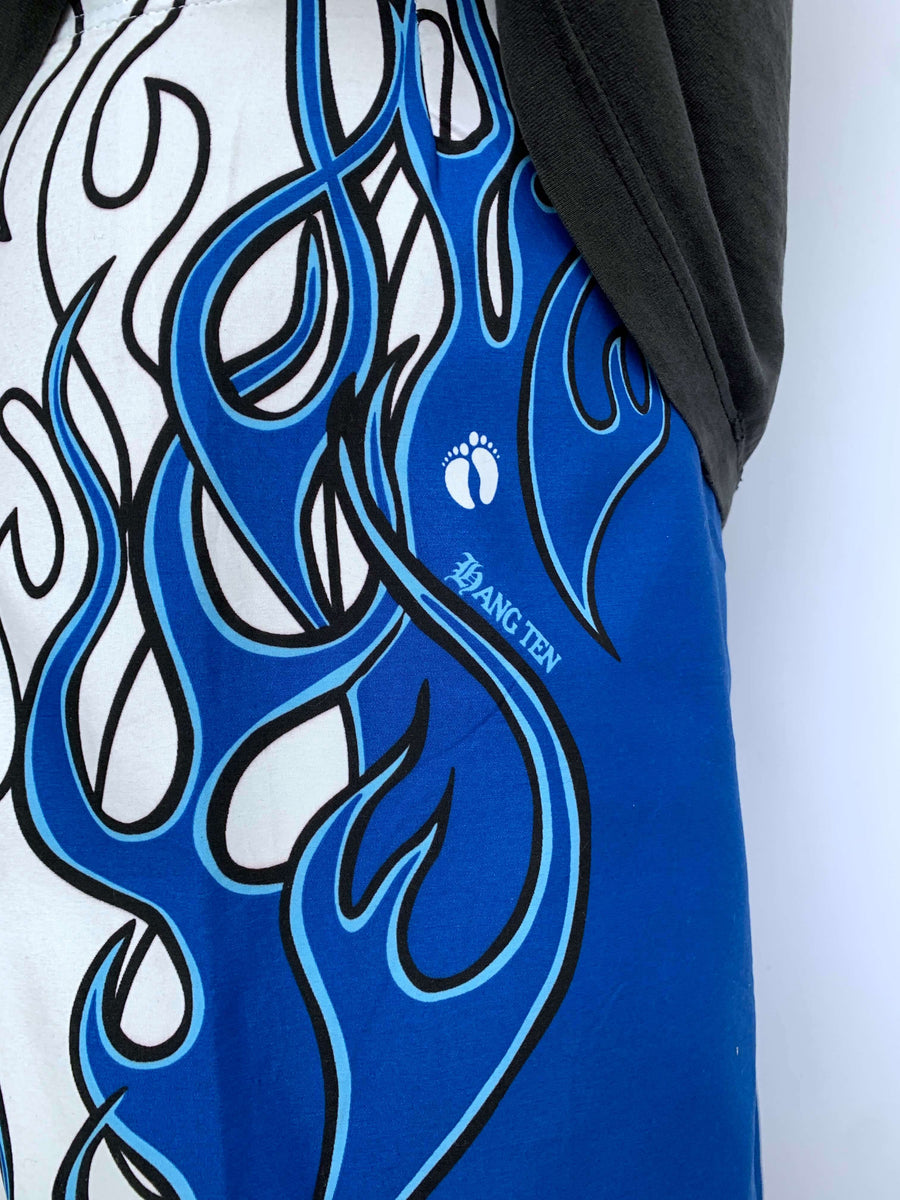 BAGGY Y2K HANG TEN FLAME BOARDIES - W36