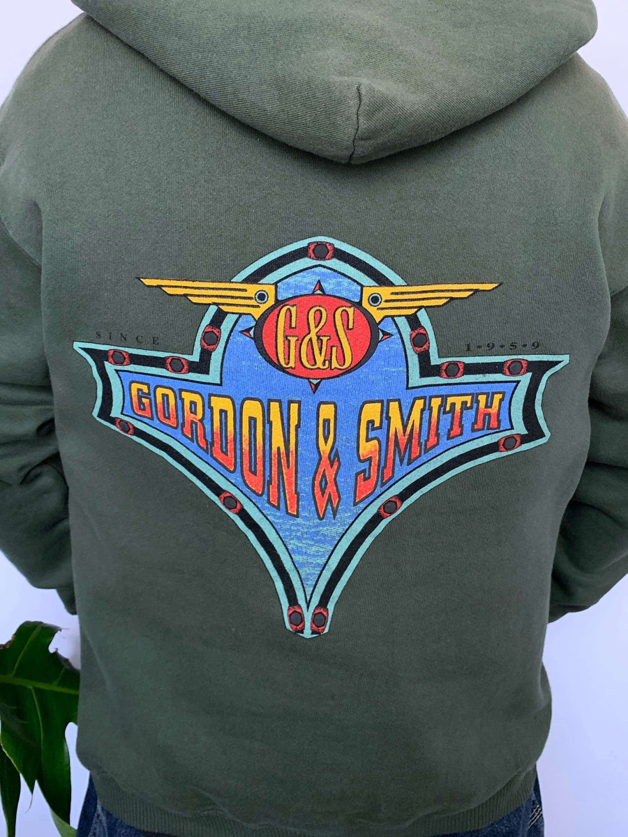 90S GORDON & SMITH GRAPHIC HOODIE - M