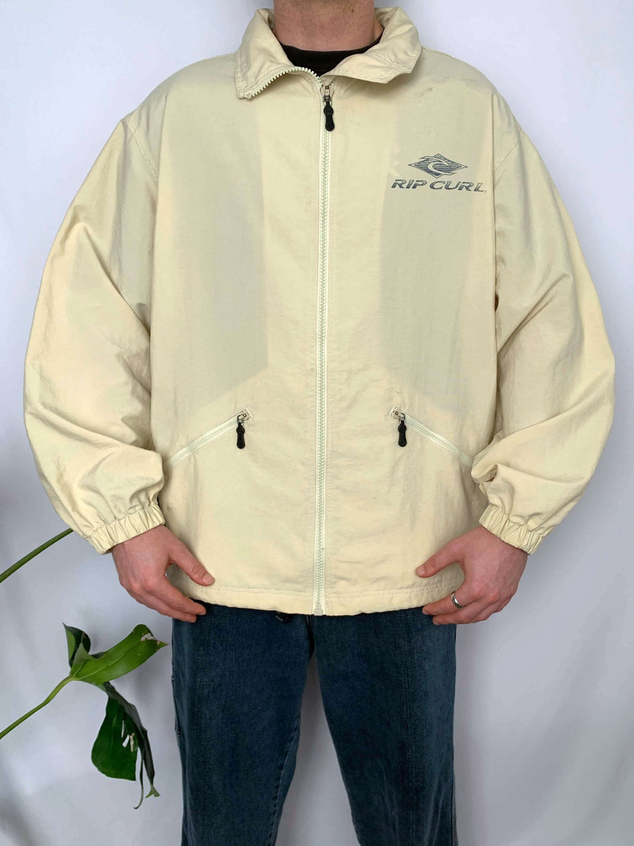 90S RIP CURL BIG GRAPHIC SPRAY JACKET - XL