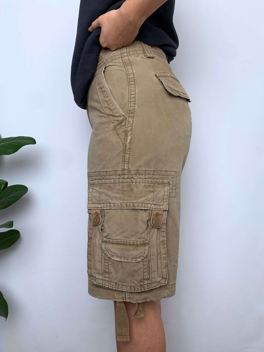 BAGGY AEROPOSTALE DOUBLE-KNEE CARGO SHORTS - W27/28