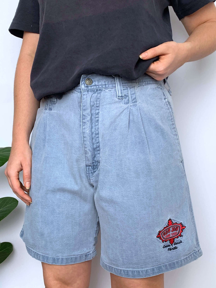 FADED 90S RON JON EMBROIDERED SHORTS - W30/31