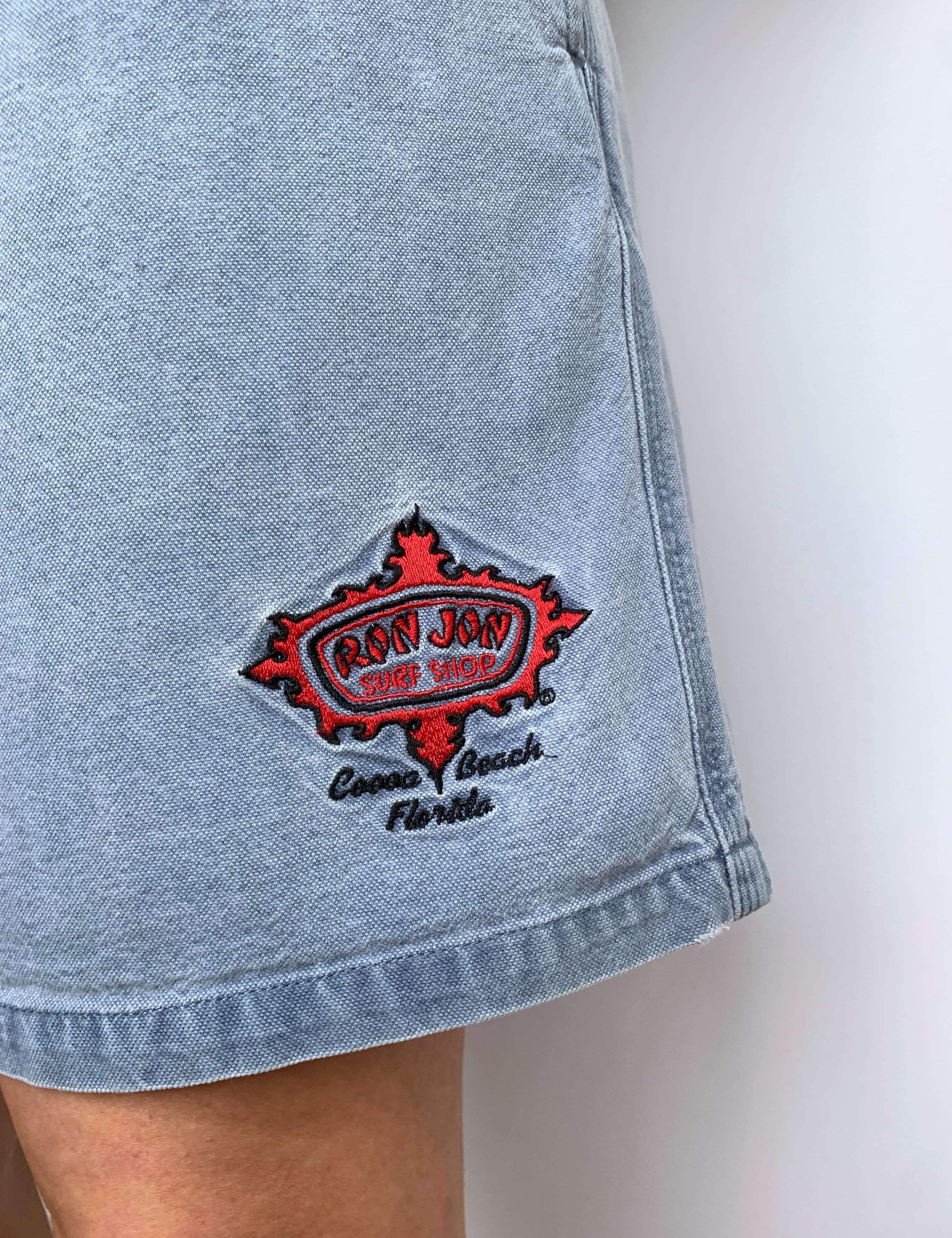 FADED 90S RON JON EMBROIDERED SHORTS - W30/31