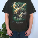 VINTAGE MOOSE WILDLIFE TEE - L