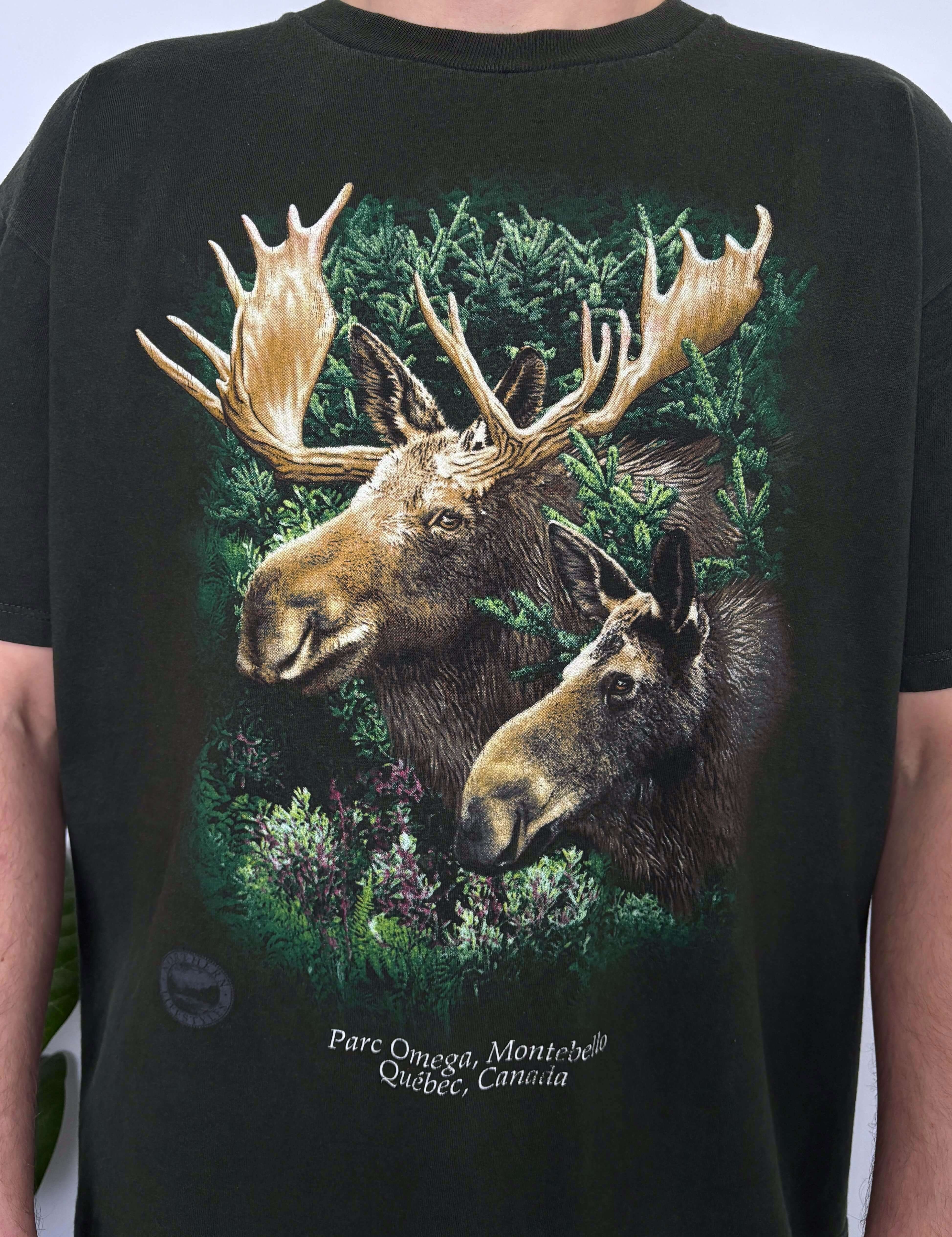 VINTAGE MOOSE WILDLIFE TEE - L