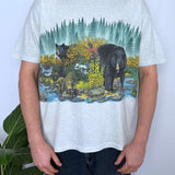 1993 WILDIFE GRAPHIC TEE - L