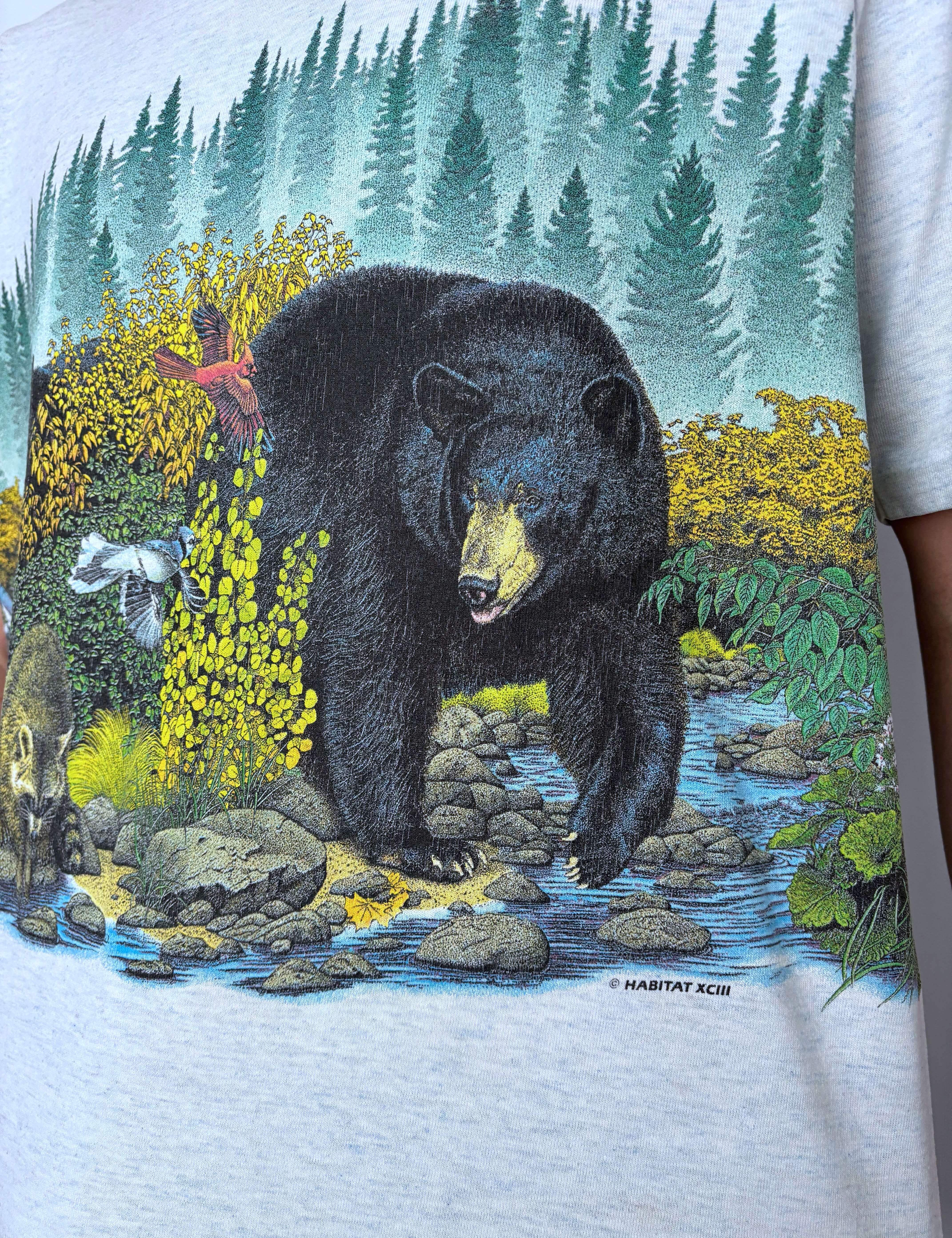1993 WILDIFE GRAPHIC TEE - L