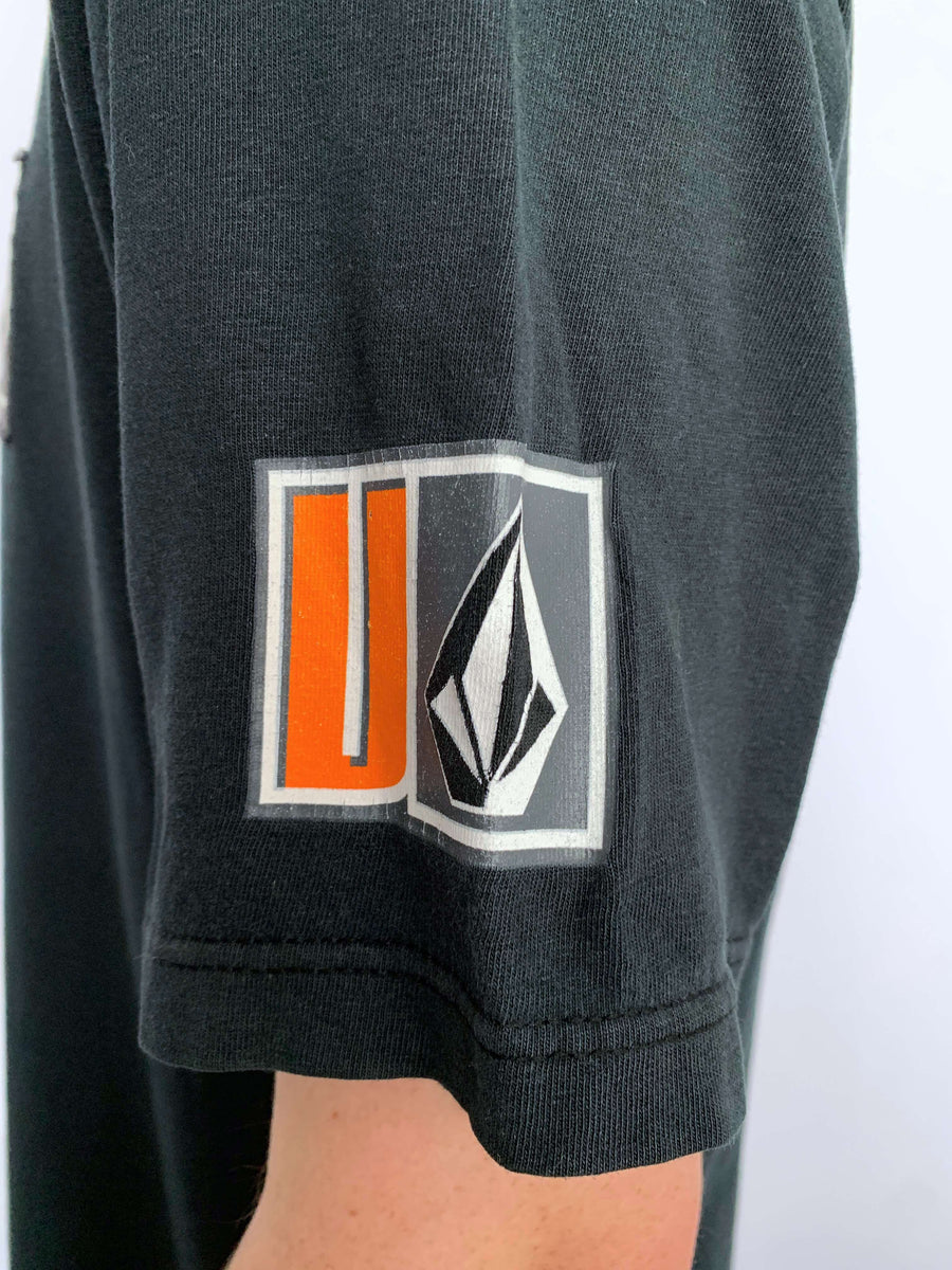 FADED VINTAGE VOLCOM SPELLOUT TEE - L