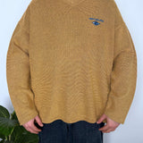 TEXTURED VINTAGE RIP CURL EMBROIDERED JUMPER - XL