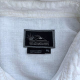 THICK VINTAGE QUIKSILVER HEMP BUTTON UP - XL