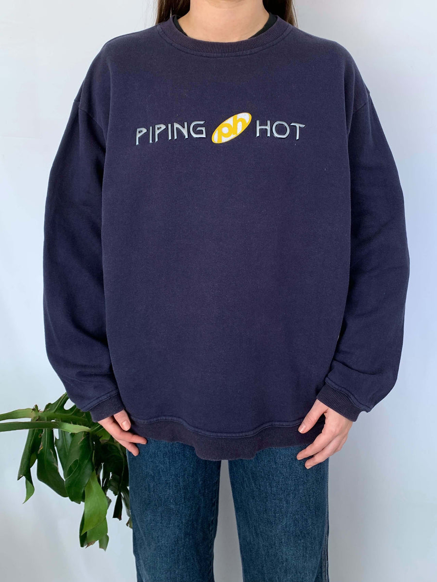 VINTAGE PIPING HOT 3D SPELLOUT CREWNECK