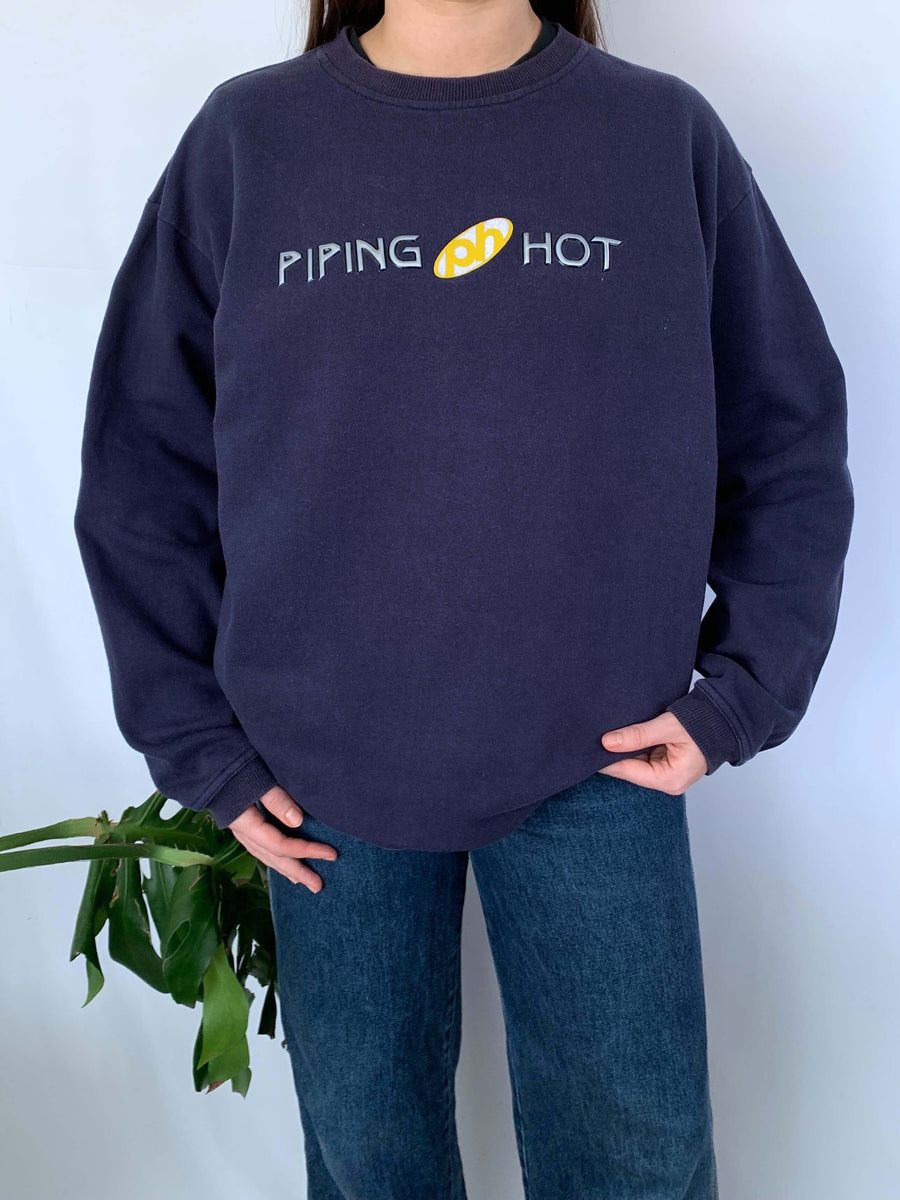 VINTAGE PIPING HOT 3D SPELLOUT CREWNECK