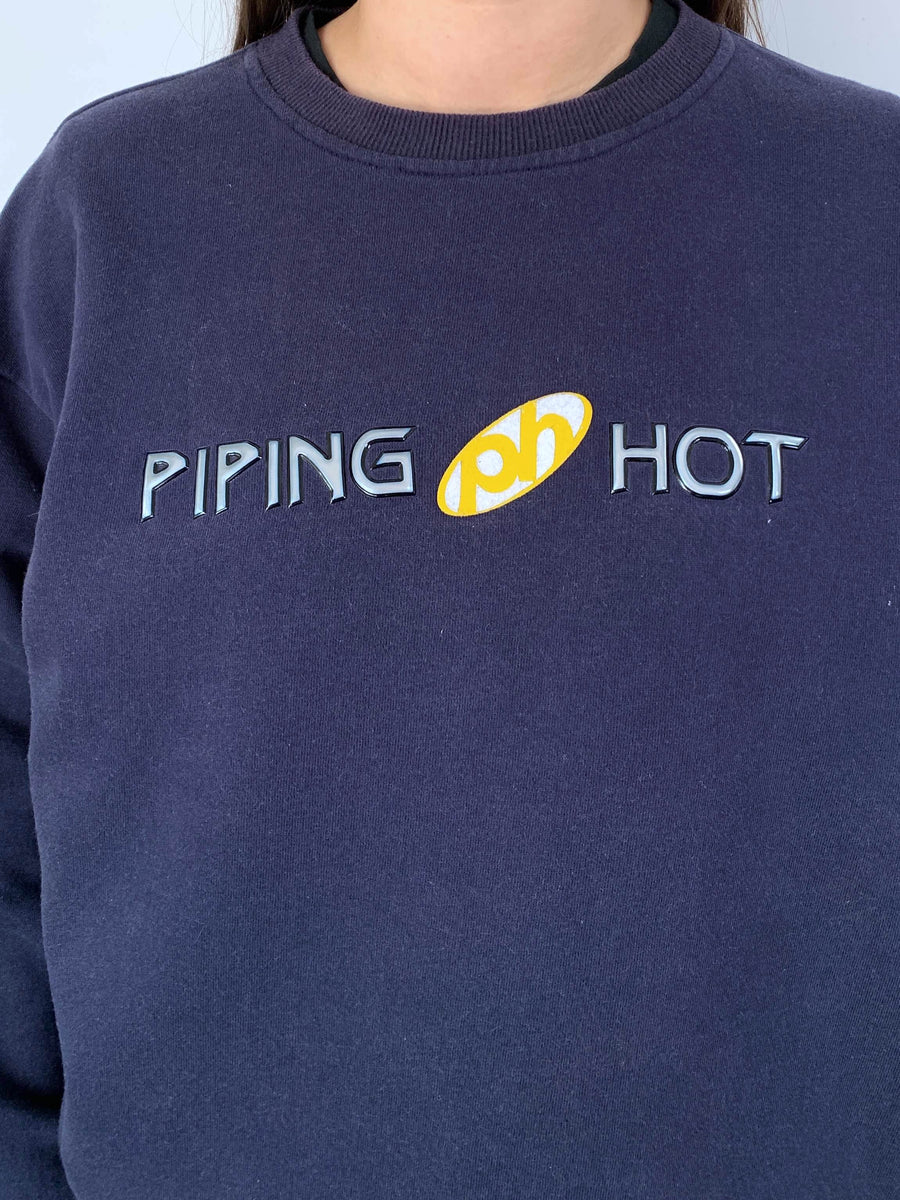 VINTAGE PIPING HOT 3D SPELLOUT CREWNECK