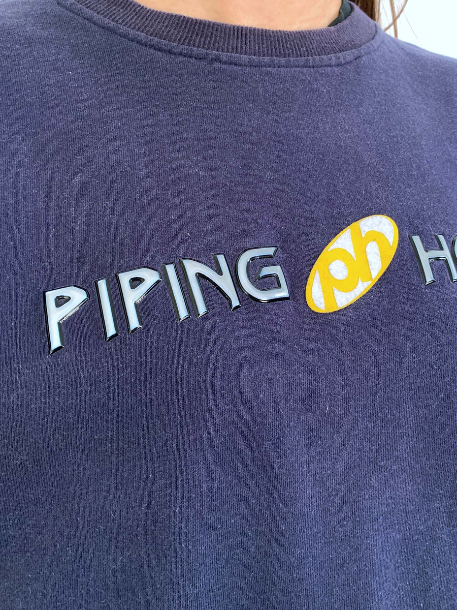 VINTAGE PIPING HOT 3D SPELLOUT CREWNECK