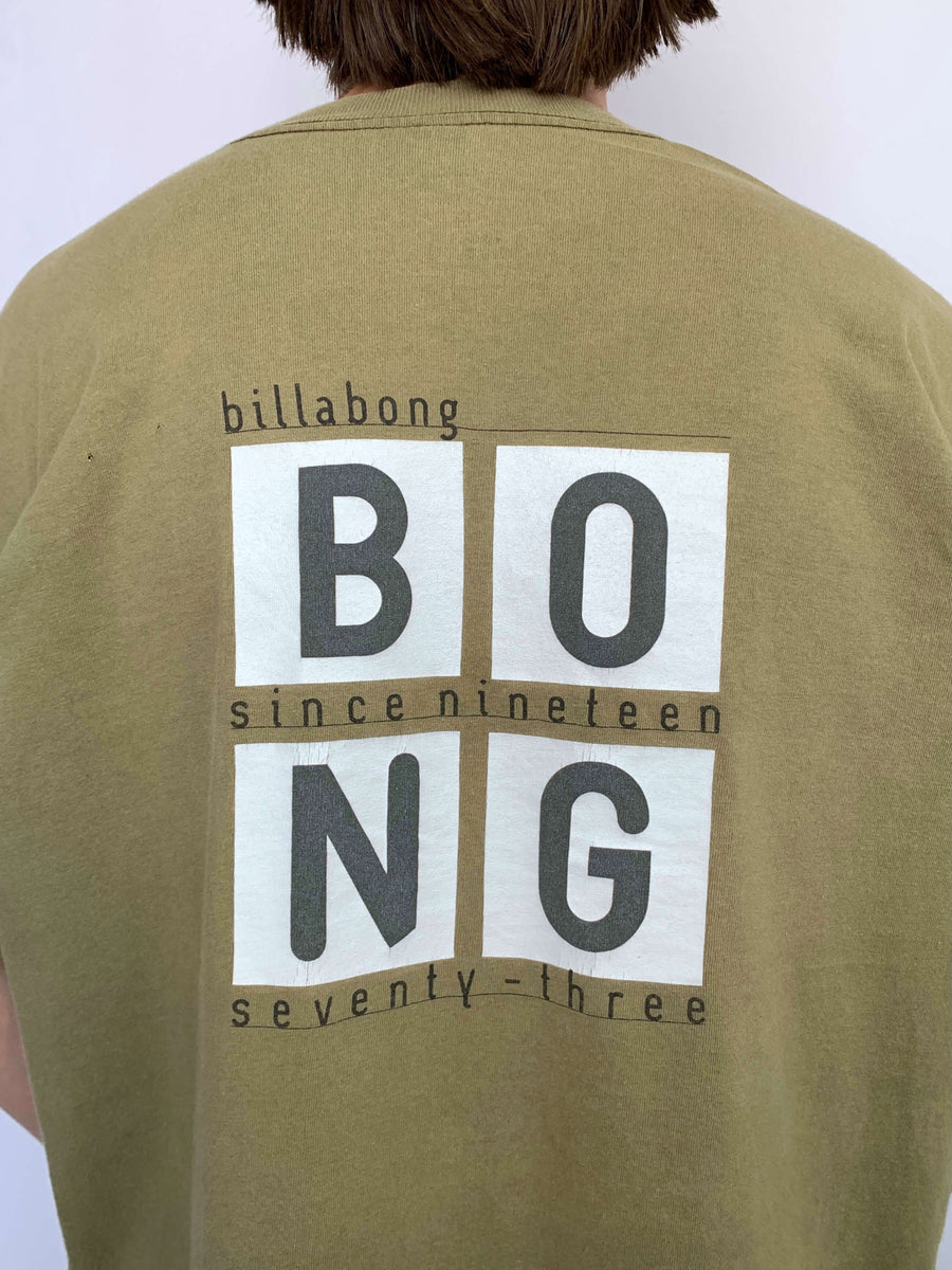 RARE 90S BILLABONG 'BONG' TEE - XL