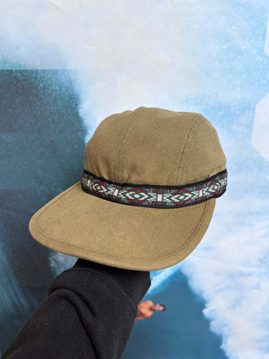 ARMY GREEN VINTAGE KAVU STYLE BRAID HAT