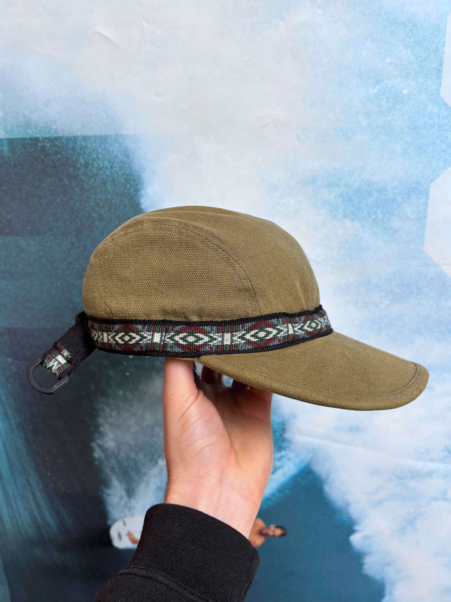 ARMY GREEN VINTAGE KAVU STYLE BRAID HAT